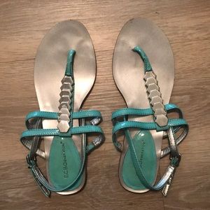 BCBGeneration Allandra turquoise gladiator sandal